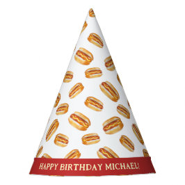 Hot Dog Birthday Party Hat - Kinderkoch Partyhütchen