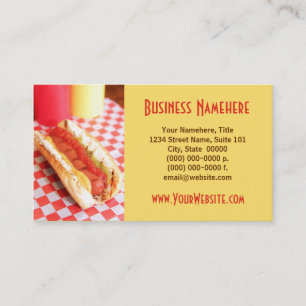 Hot Dog Business Cards Visitenkarte