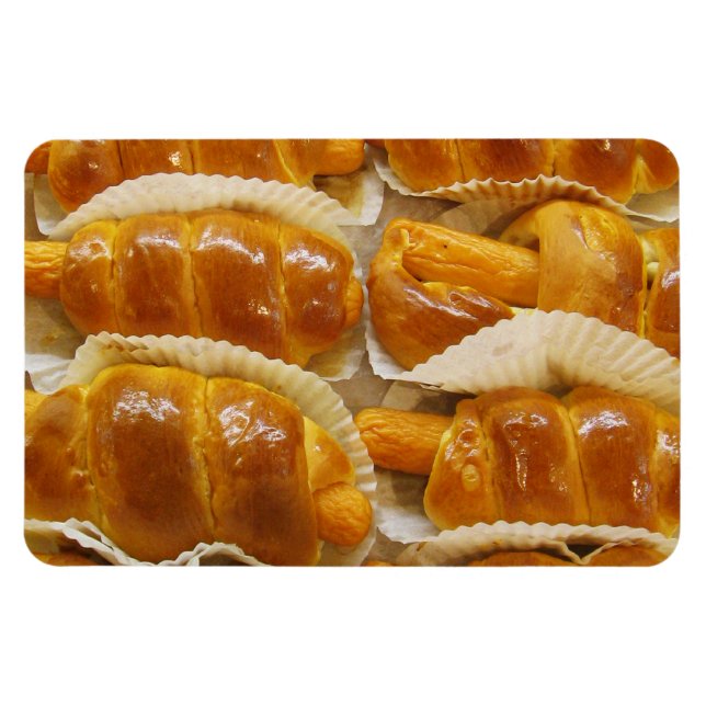 Hot Dog Cake ... Asiatische Nachspeise Magnet (Horizontal)