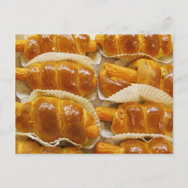 Hot Dog Cake ... Asiatische Nachspeise Postkarte (Vorderseite)