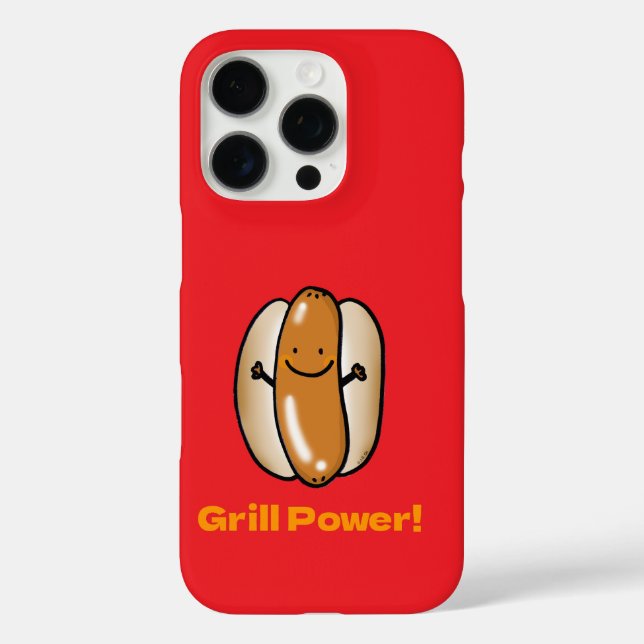 Hot Dog-Cartoon Case-Mate iPhone Hülle (Rückseite)