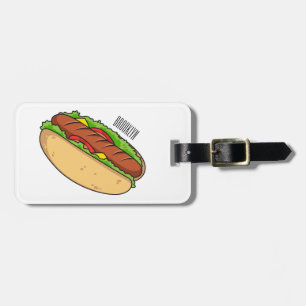 Hot Dog Cartoon Gepäckanhänger