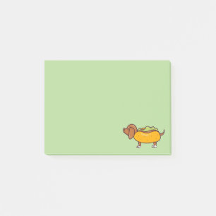 Hot Dog Dachshund Post-It Notizen