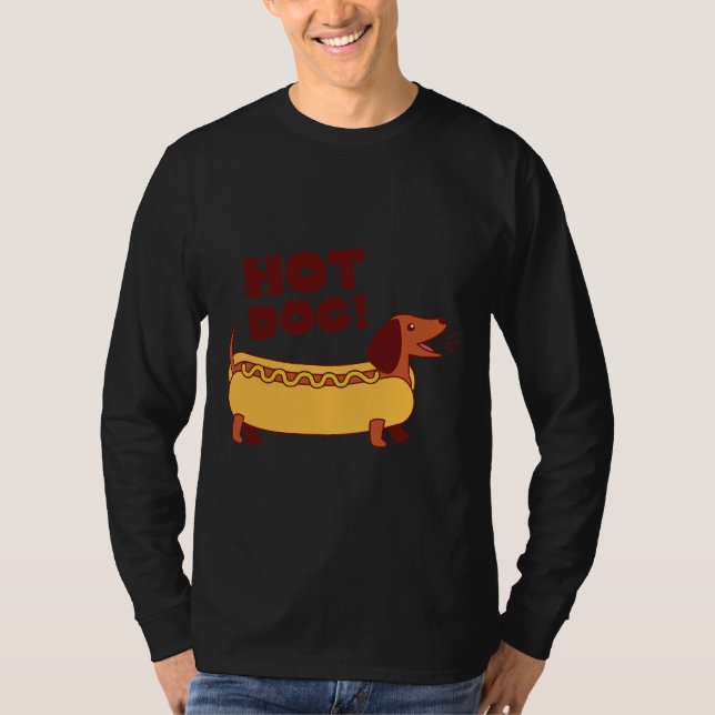 Hot Dog! Dackel T-Shirt (Vorderseite)