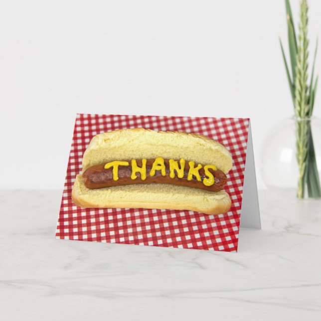 Hot Dog Danke an Gingham (Vorderseite)
