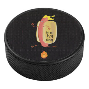 Hot Dog Dare Devil Eishockey Puck