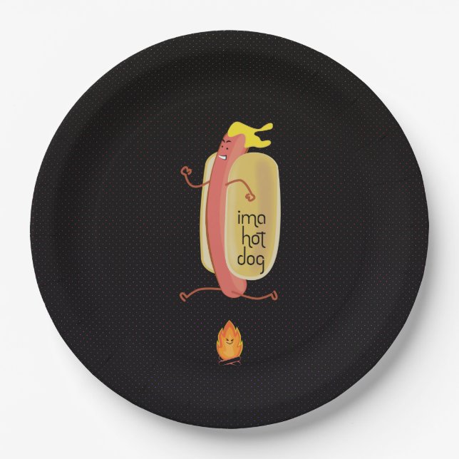 Hot Dog Dare Devil Pappteller (Vorderseite)