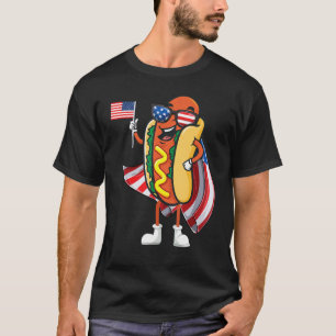Hot Dog Day Sonnenbrille American Flag USA 4. Ju T-Shirt
