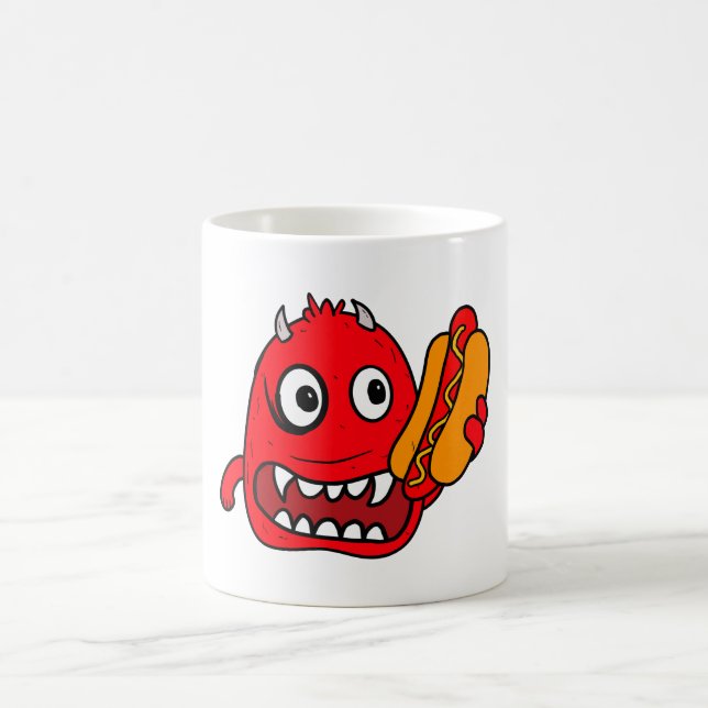Hot Dog Devil Kaffeetasse (Mittel)