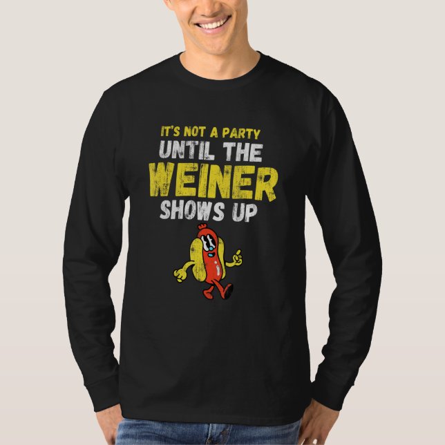 Hot Dog Eater Funny Weiner T-Shirt (Vorderseite)