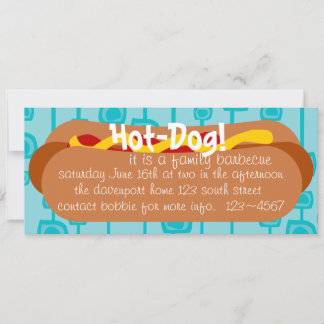 Hot Dog! Feier Einladung