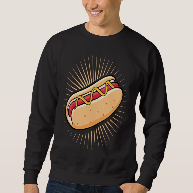 hot dog  for  for fans of wiener sweatshirt (Vorderseite)