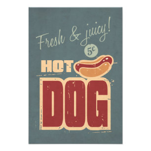 Hot Dog Fotodruck