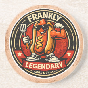 Hot Dog - Frankly Legendary - Foodie Fiends Getränkeuntersetzer