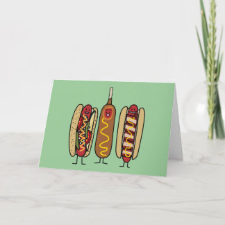 Hot Dog Friends Karte
