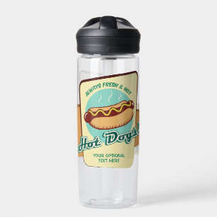 Hot Dog für benutzerdefinierten Text Trinkflasche