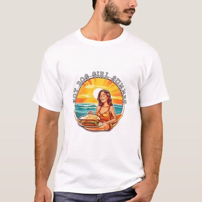 HOT DOG GIRL SOMMER T-Shirt (Vorderseite)