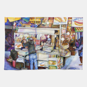 Hot Dog Gott, New York City Handtuch