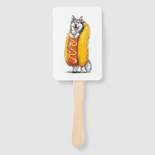 Hot Dog Husky � Lustiges Lebensmittelkostüm Fächer