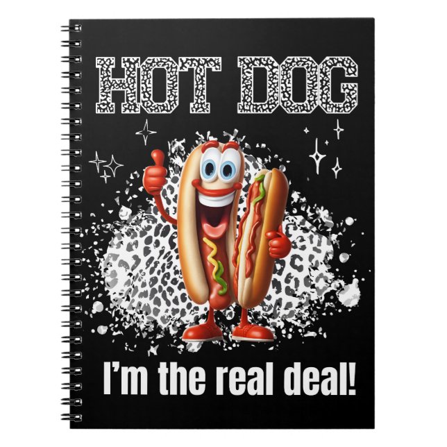Hot Dog! Ich bin der echte Deal Notizblock (Vorderseite)