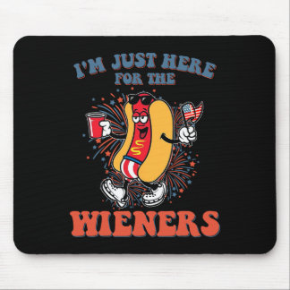 Hot Dog, ich bin nur wegen der Würstchen hier zum Mousepad