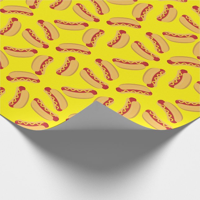 Hot Dog Kindergeburtstag Party Kochen Niedlich Geschenkpapier (Ecke)