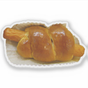 Hot Dog Kuchen ... asiatisches Dessert Aufkleber