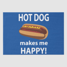 Hot Dog macht mich glücklichen Hot Dog Seidenpapier