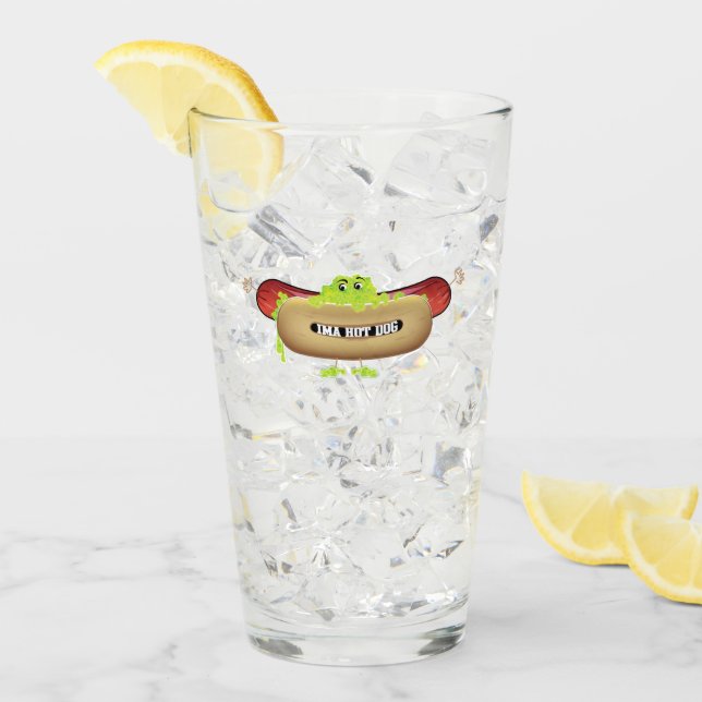 HOT DOG MAN GLAS (Vorderseite Ice)