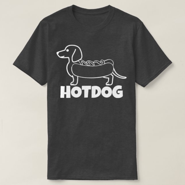 Hot Dog mit Hot Dog T-Shirt (Design vorne)