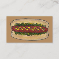 Hot Dog mit Senf Relish Food Koch Restaurant