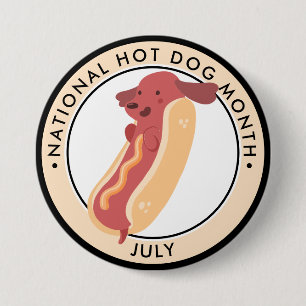 Hot Dog Month, Hot Dog Welpenpub Button