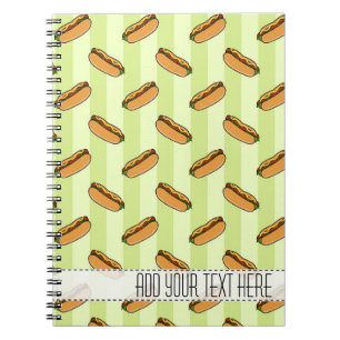 Hot Dog Muster für benutzerdefiniertes Notebook Notizblock