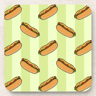 Hot Dog Muster Untersetzer