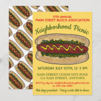 Hot Dog Neighborhood Wiedersehen Picnic Cookout Pa