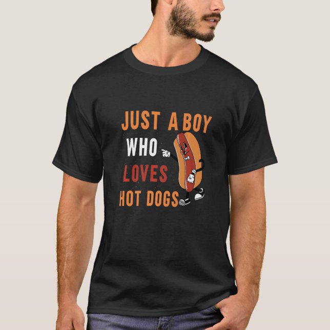 Hot Dog nur ein Junge, der Hot Dogs Champion Hot T-Shirt (Vorderseite)