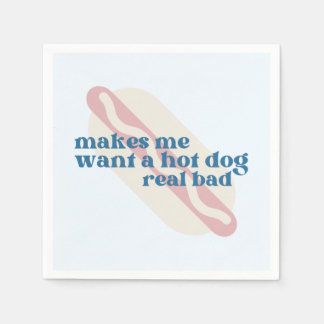 Hot Dog Party Napkins Serviette