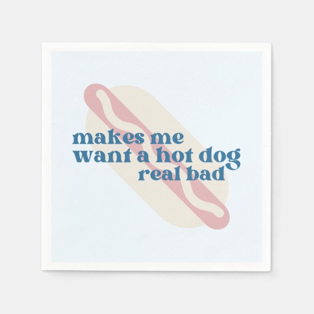Hot Dog Party Napkins Serviette (Vorderseite)