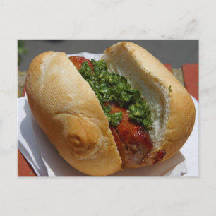 Hot Dog Postkarte