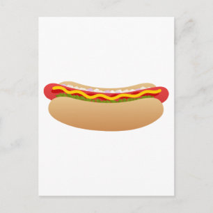 Hot Dog Postkarte