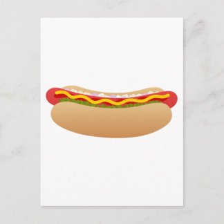 Hot Dog Postkarte