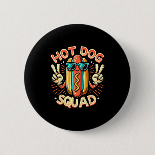 Hot Dog Squad Hot Dog Stand Team Hotdog Crew für m Button