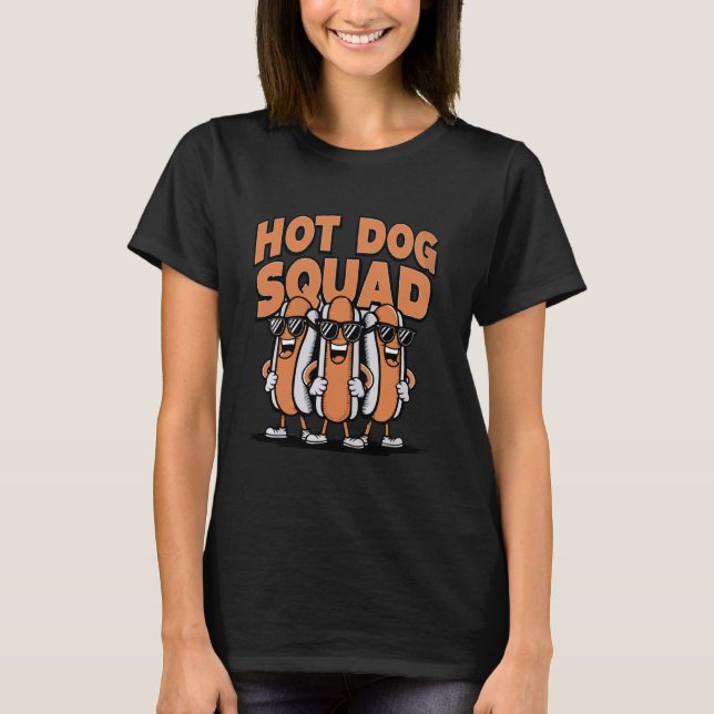 Hot Dog Squad Hot Dog Wurst T-Shirt (Vorderseite)