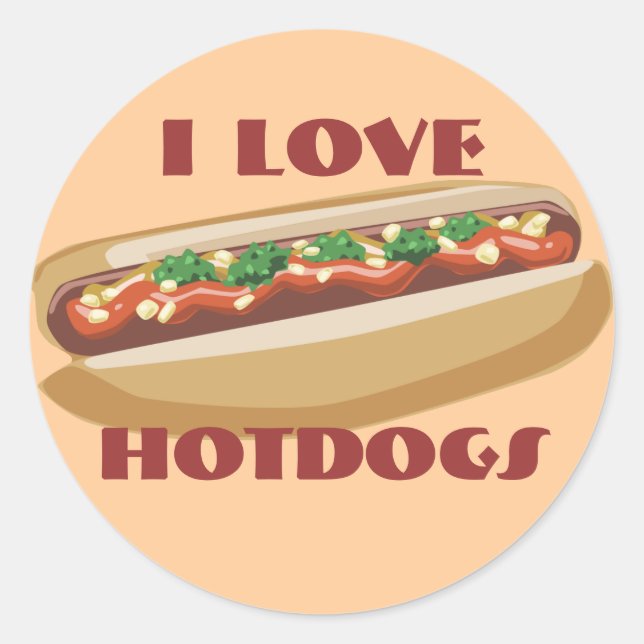 Hot Dog Stickers (Vorderseite)