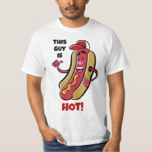 Hot Dog-T - Shirt für benutzerdefinierten Text