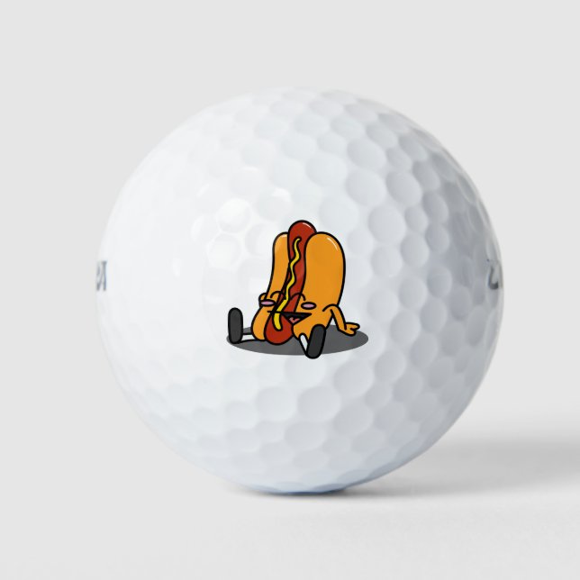 Hot Dog Typ Golfball (Vorderseite)