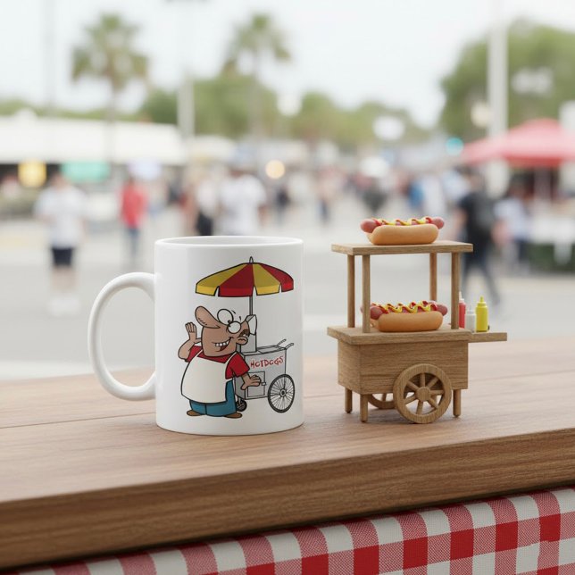 Hot Dog Vendor Kaffeetasse (Von Creator hochgeladen)