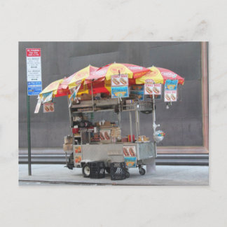 Hot Dog Vendor Postkarte