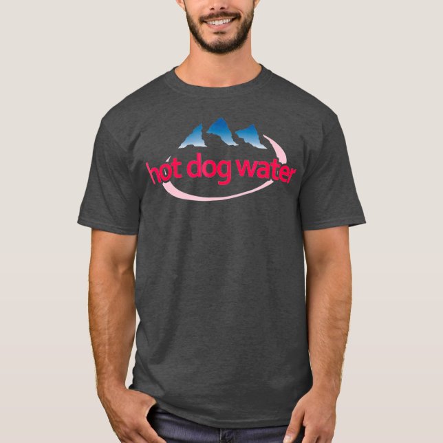 Hot Dog Water Meme Funny Flasche Wasser T-Shirt (Vorderseite)