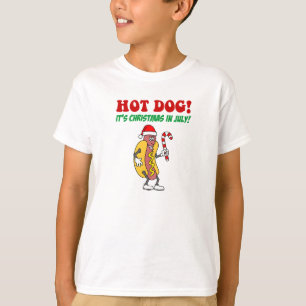 Hot Dog Weihnachten im Juli Niedlich T-Shirt